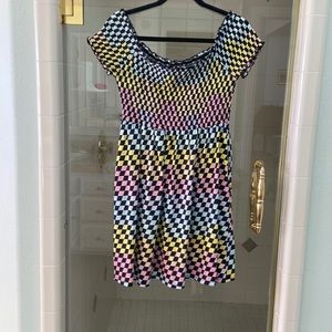 Multicolor skater dress from hot topic